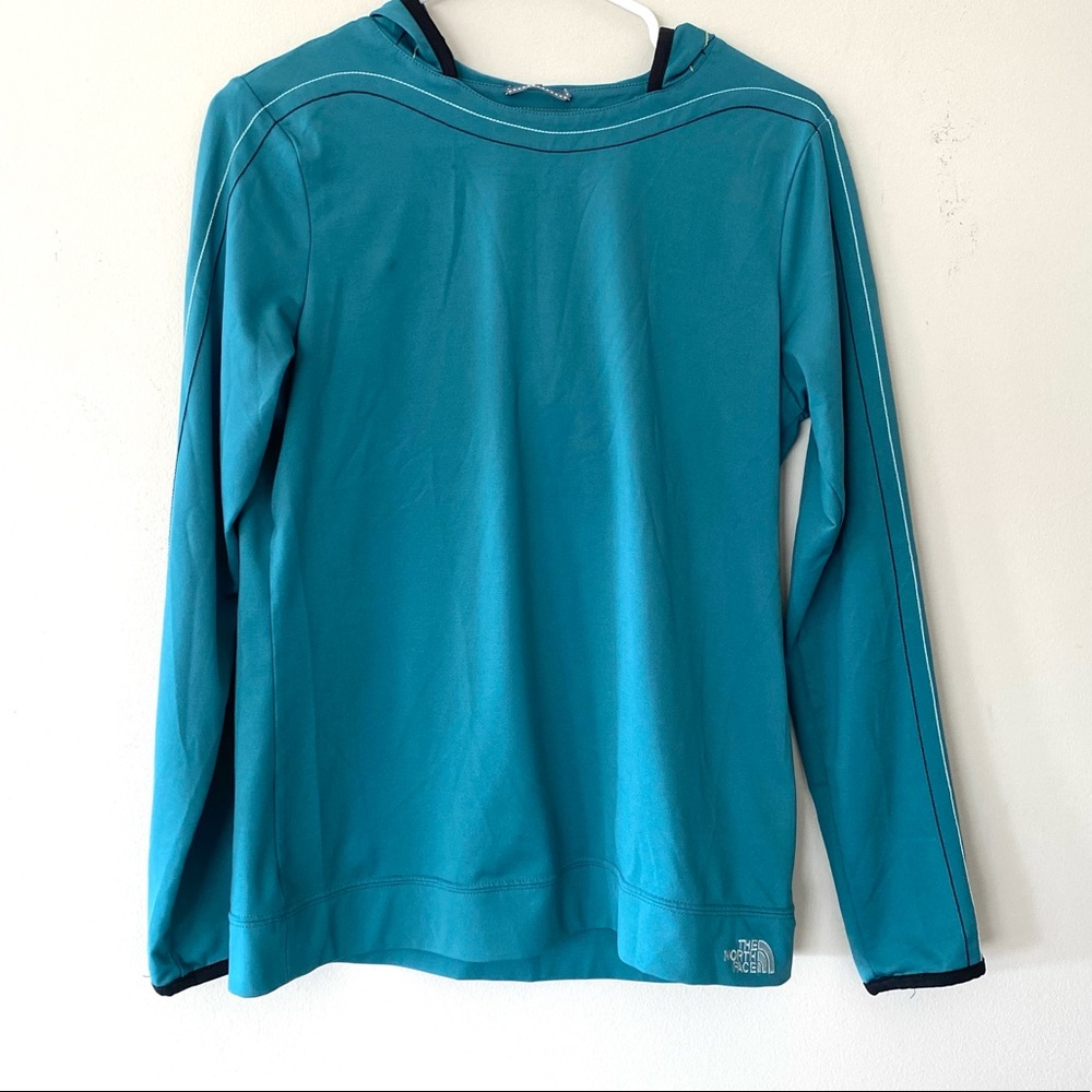 Teal north face lightweight pullover - medium